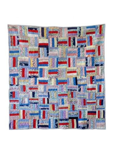 Vintage 1940s Feedsack Quilt – Hand-quilted Brick Pattern – 60" X 75" - Etsy