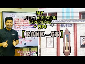 BUTEX ADMISSION exam experience and tips and tricks