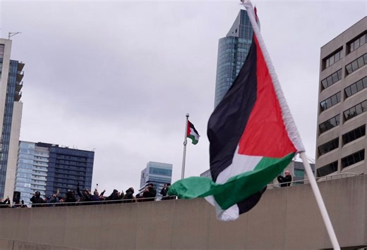 Toronto's city hall raises Palestinian flag for 1st time