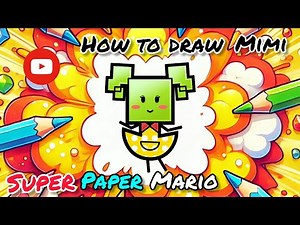 How to Draw Easy Mimi from Super Paper mario step by step drawing tutorial