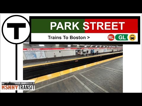 Red Line & Green Line At Park Street (Boston,MA)-MSNNY Transit MBTA 2025