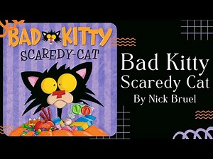 🐈‍⬛ Bad Kitty Scaredy Cat 🐈‍⬛ Halloween Stories for Kids Read Aloud [ READ ALONG VIDEO ]