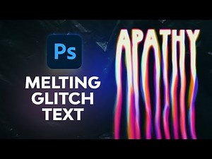 How to Make a Melting Glitch Text Effect in Photoshop