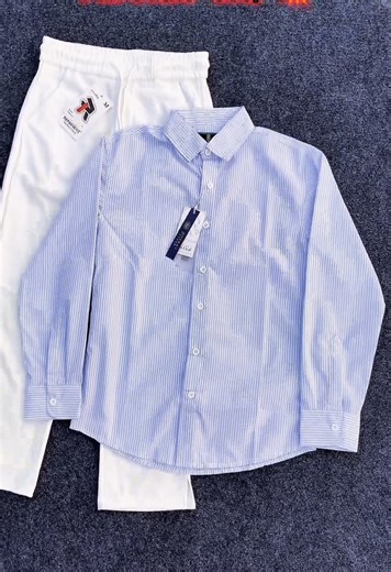 Stylish Low Cut Baggy Pants and Old Money Shirt Combo