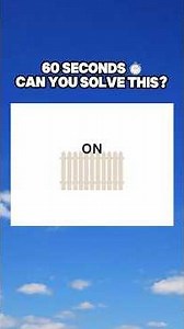 Most People Miss This Puzzle 👀 | 60-Second Challenge #brainteaser #aha #mindchallenge #puzzle