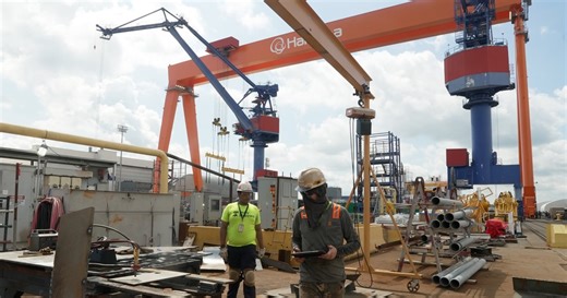 A flagging U.S. industry looks for new life in a Philadelphia shipyard