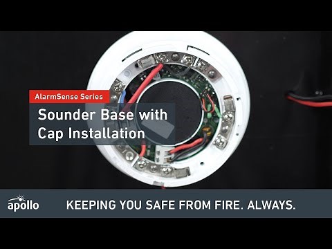 AlarmSense How to wire a Sounder Base with a Cap