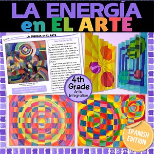 LA ENERGIA en EL ARTE – Spanish Art Lessons – Paper Weaving & Agamographs