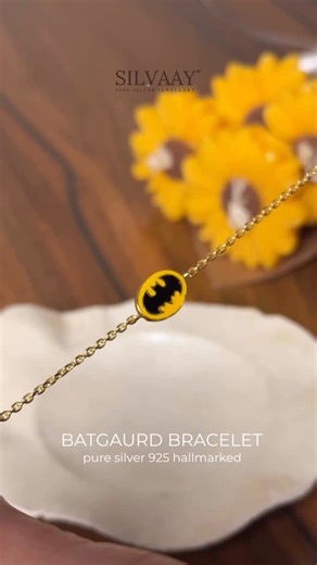 SILVAAY on Instagram: "Combining traditional protection with legendary superhero vibes🛡️🦇 Little Bat, Big Style Get yours now from silvaay.com🌟 [silver keepsakes, Kids Silver, Silver nazariya For Kids, silver baby bangles, 925 Silver nazariya, New collection, explore page, 925 silver, baby jewelry, anklets, batman, batman bracelet, baby bracelet]"