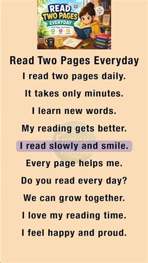 Read Two Pages Every Day | Easy English Practice