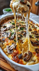 Cheesy Mushroom Casserole Ingredients For the Vegetables: 8 oz fresh mushrooms (or rehydrated dried mushrooms) 1 medium onion (or shallots for a milder flavor) ...... Full Recipe in Coʍmеոτ 💬 | Tasty Queen