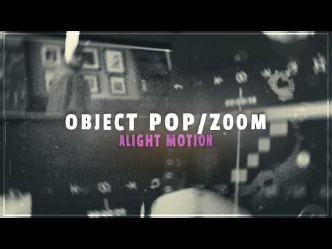 Object pop / zoom effect tutorial | Alight motion