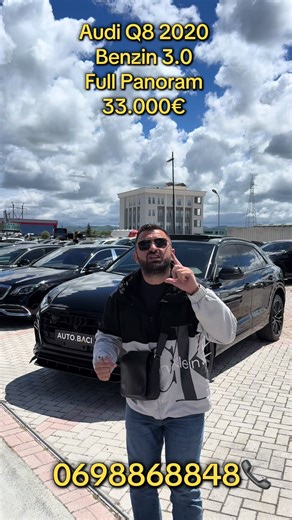 AUDI Q8 PRESTIGE SLINE/ BLACK OPTICS MOTORR 3.0 V6 BENZINE VITI PRODHIMIT 2020 KILOMETRA: 170 000KM (CLEAN CARFAX) SENDILE ME NGROHJEFTOHJE SENDILE ME MEMORY MASAZH AMBIENT LIGHT FULL PANORAMA RADAR DISTRONIC / 360 GRADE START&STOP SENSOR DHE KAMERA PARKIMI 360 GRADE DISQE ORIGJINAL 22 S-LINE/ GOMAT TE REJA GJENDJE PERFEKTE, GADI PER CDO LLOJ PROVE. Mundesi nderrimi me cmimi th 33.000€ Cash CEL:0698868848📞 #autobaçi #audi #q8 #full #viralvideos