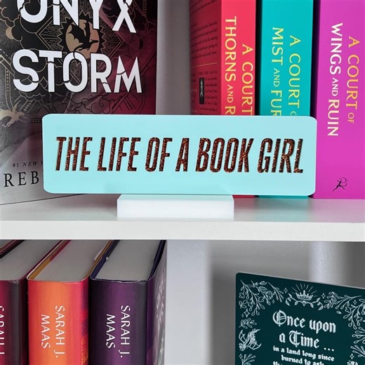 Book Girl Acrylic Bookshelf Sign | Taylor Inspired Book Decor - Etsy