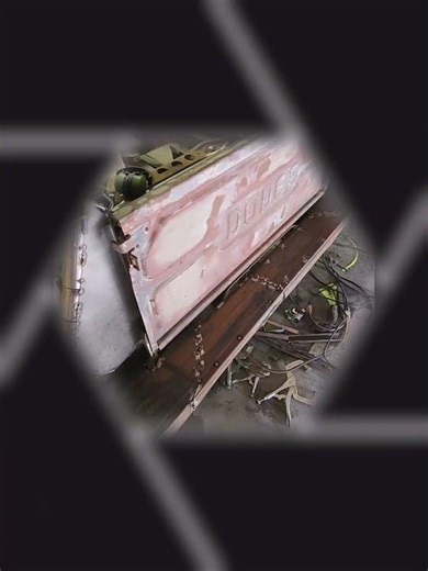 Rail road tail gate hinges. Rat rod always recycle.