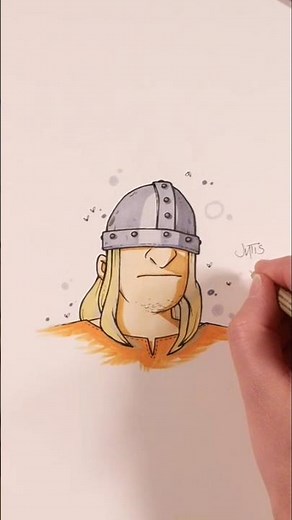 Learn to draw with marker pens in the online Korp Academy.