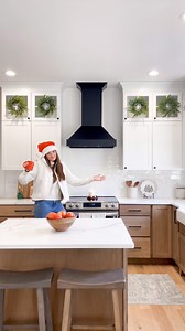 The range hood deserved a permanent spot on the feed 👏🏻 this was too heavy for me to install on my own.. so Ryan delivered! He’s off the hook for a Christmas present now cause this was all I wanted 😂 #christmaskitchen #woodandwhitekitchen #kitchensofinstagram | Liz Pacini
