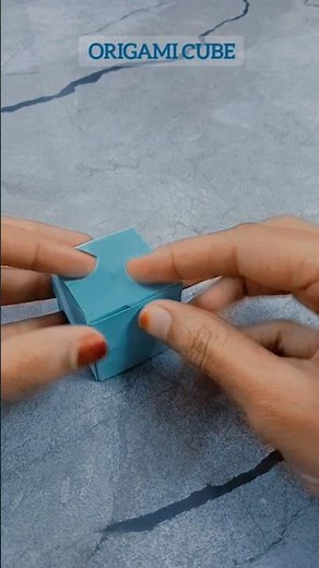 How to make paper cube😍 Origami cube #origami #easy #paper
