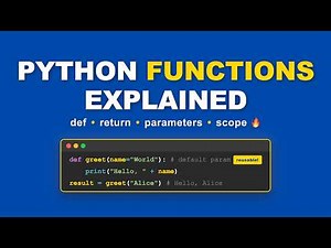 Python Functions Visually Explained | Python Tutorial for Beginners #13