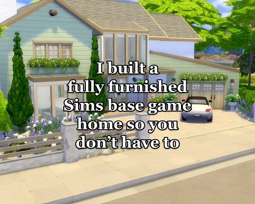 Fully Furnished Sims 4 Base Game Home | 5 Bed with Office Space