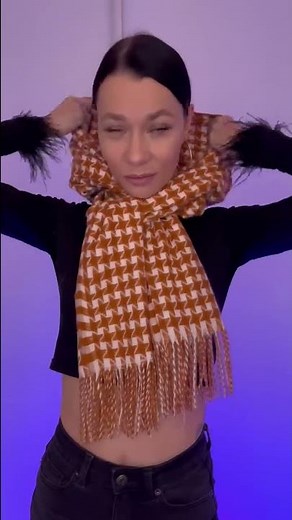 How to tie a scarf in an original way