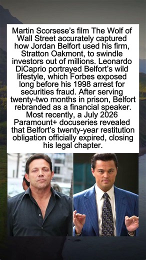 The Real History and Legal Outcome of The Wolf of Wall Street #JordanBelfort #WallStreet History
