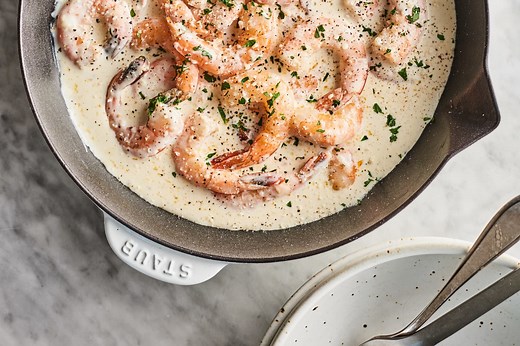 5-Ingredient Creamy Garlic Shrimp