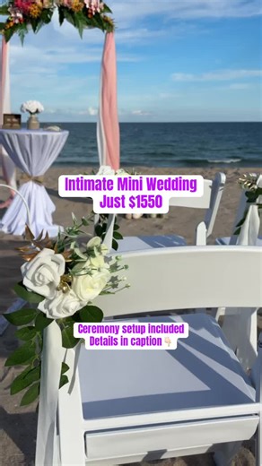 Book your wedding date now 💍 Our Endless Romance $1550 package is a beautiful all-inclusive beach wedding created for couples who want a romantic, stress-free celebration. What’s included: • Wedding officiant • Professional photographer • Ceremony décor & full setup • Wedding arch & aisle décor • Bridal bouquet & groom’s boutonnière • Ceremony music • Decorative wedding certificate • Up to 20 decorated chairs • And more 🌐 Full details on our website — link in bio 📍 Choose your location from M