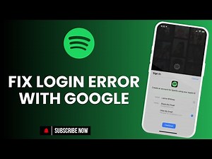 How to Fix Spotify Login Error With Google Account