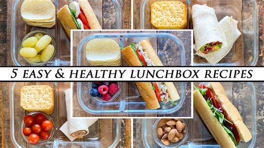 5 easy lunchbox recipes | Healthy lunch packs for kids & adults