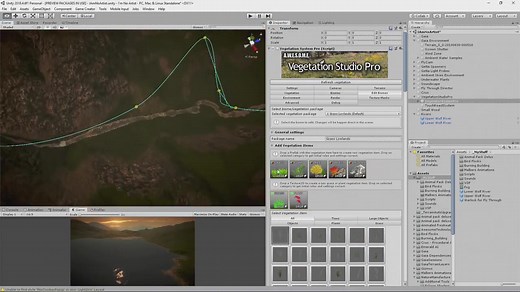 使用Vegetation Studio Pro开发Unity河边植被游戏开发视频教程