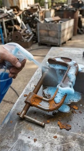 This Rusty Hinge Was Frozen Solid… Watch What Happened! 😱 #shorts