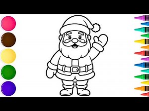 How to draw a cute SANTA CLAUS