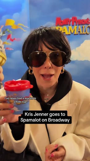 #ad This show is AMAZING, Sweetie! If you wanna laugh like me? Go see @Monty Python’s Spamalot dolls! 👑 . . . #spamalotbway #broadway #nyc #krisjenner #kardashians #comedy #musicals