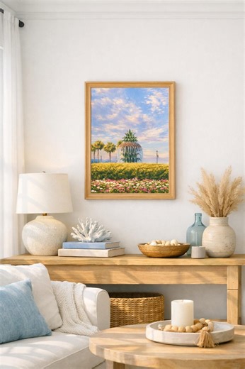 Buy Charleston, South Carolina Pineapple Fountain Watercolor Online in India - Etsy