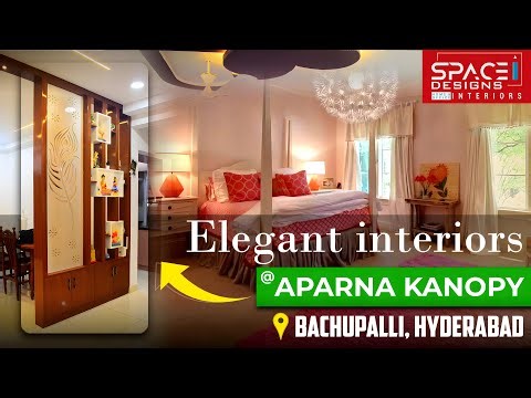Beautiful 3BHK Interiors | Space Designs Hyderabad Project | Aparna Kanopy