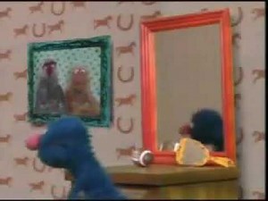 Sesame Street- Grover sings "Monster in the Mirror"