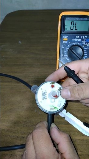 How to measure washing machine pressure switch terminals