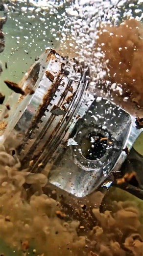 Old Locomotive Engine Piston Assembly Restoration | Rust Removal & Metal Cleaning #rustremoval