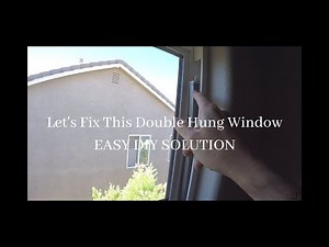 HOW TO: Fix This Double Hung Window, Easy Fix To Counterbalance