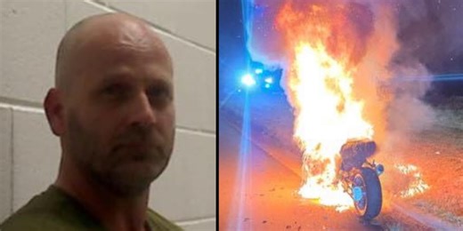 Multi-county motorcycle chase reaches 180 mph before fiery end in North Carolina