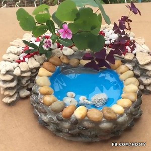 55K views · 1.1K reactions | Bonsai Pots Combine Pebblestone And Coral Sand - Ideas For Natural Pebbles | Home Design Ideas | Facebook