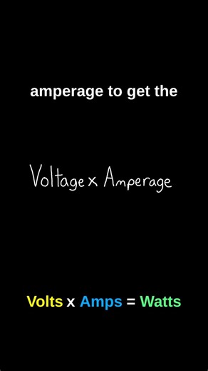 Volts x Amps = Watts #engineering #experiment #mechcreators #physics #science #diyelectronics