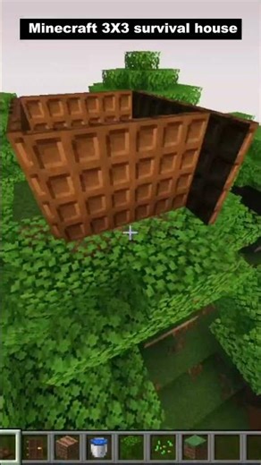 Minecraft 3X3 survival house #shorts