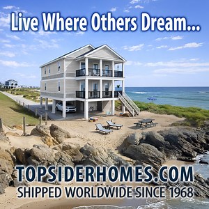 Custom hurricane-resistant homes with floor-to-ceiling windows for extraordinary views. Ideal for beach and lake houses – GET PRICING | Topsider Homes
