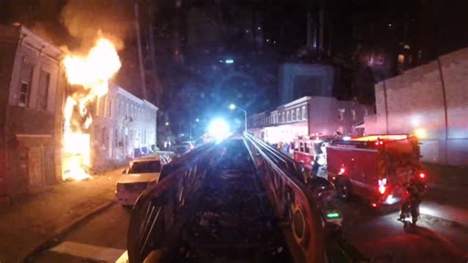 (B-Shift) Engine 55 and Truck 23 went first due on back to back fires last night. Around 10pm Engine 55 arrived in the 600blk of S. Payson with fire showing from a 2sty middle of the group row home. Crews were able to quickly knock down the fire and hold it to the dwelling of origin. Not long after clearing Payson St and going in service both companies were at it again, this time in the 500blk of S. Monroe Street. Truck 23 arrived with smoke and fire showing from a 2sty code x ray. 55 was able t