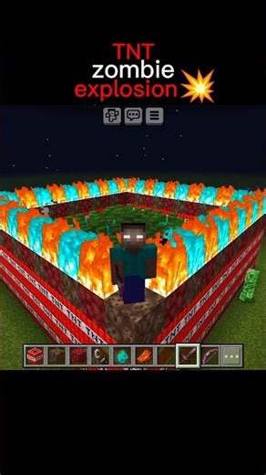 #Minectaft tnt zombie 🧟 explosion 💥