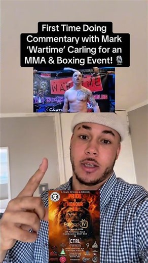 First Time Commentating An MMA & Boxing Event With Mark ‘Wartime’ Carling! 🎙️