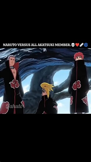NARUTO VERSUS ALL AKATSUKI MEMBER💀🌀 #naruto #itachi #sasuke #kakashi