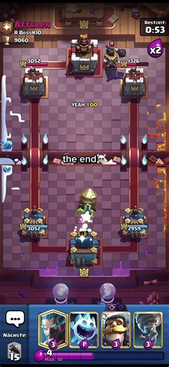 guys the ending was completely calculated! #clashroyale #end #close | Clash Royale
